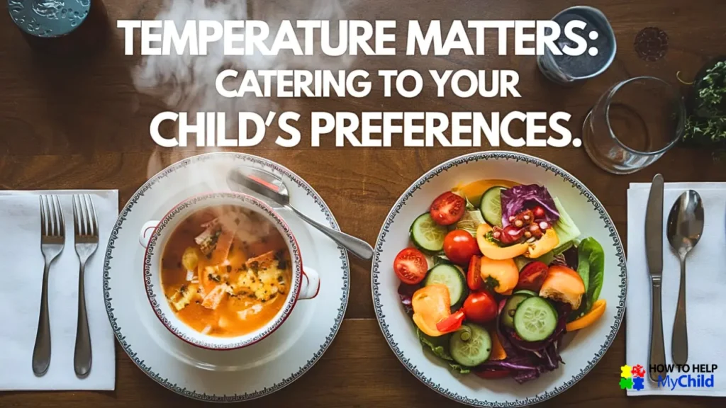 Temperature plays a key role in making meals enjoyable for kids who are fussy eaters.