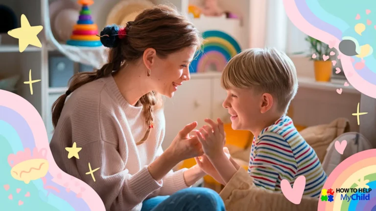 Mother supporting her child with love and connection during autism and ADHD meltdowns, creating a calm and sensory-friendly environment.